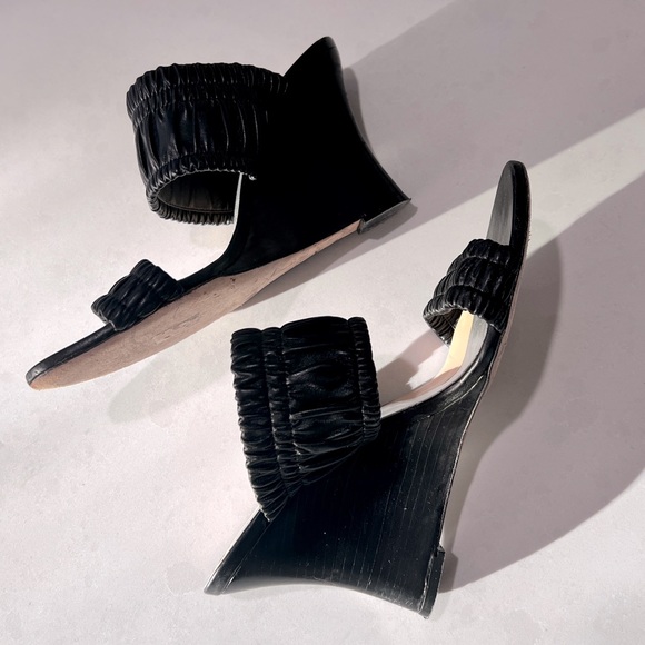 ALCHIMIA DI BALLIN Leather Wedge Heels - Picture 9 of 14